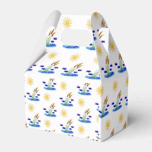 Gable Favor Box Geschenkschachtel (Rückseite)