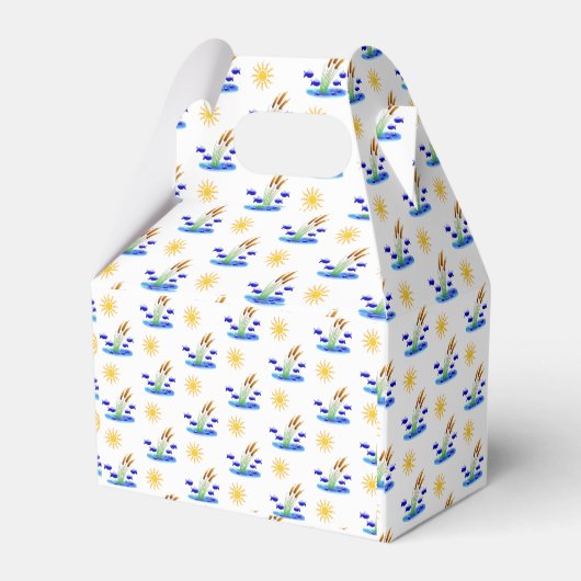 Gable Favor Box Geschenkschachtel (Rückseite)