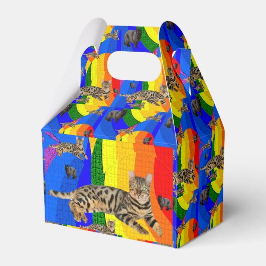 Gable Favor Box Geschenkschachtel (Rückseite)