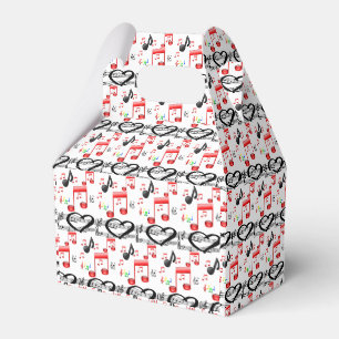 Gable Favor Box Musik Geschenkschachtel