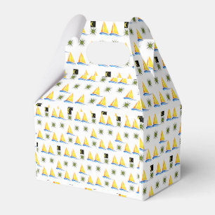 Gable Favor Box Sailboat Geschenkschachtel