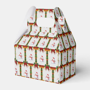 Gable Favor Box Schneemann Geschenkschachtel