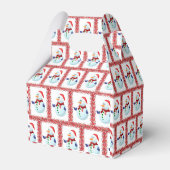 Gable Favor Box Snowman Geschenkschachtel (Rückseite)