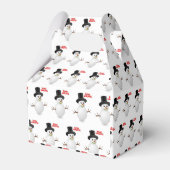 Gable Favor Box Snowman Geschenkschachtel (Rückseite)