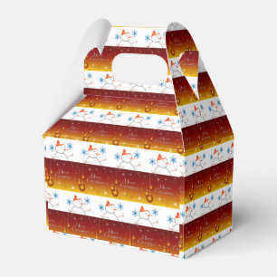 Gable Favor Box Snowman Geschenkschachtel