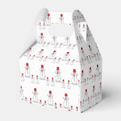 Gable Favor Box Snowman Geschenkschachtel (Rückseite)