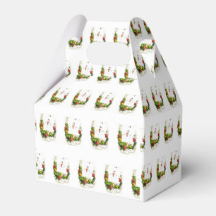 Gable Favor Box Snowman Geschenkschachtel