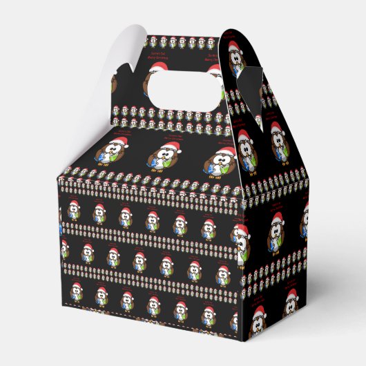 Gable Favor Box Snowman Geschenkschachtel (Vorderseite)