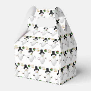 Gable Favor Box Snowman Geschenkschachtel