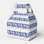 Gable Favor Box Snowman Geschenkschachtel (Vorderseite)