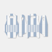 Gable Favor Box Stripe Blue und White Geschenkschachtel (Ungefaltet)