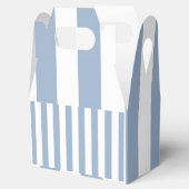 Gable Favor Box Stripe Blue und White Geschenkschachtel (Geöffnet)