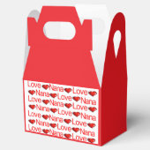 Gable Favor Box Valentine's Day Liebe NanaRed Hear Geschenkschachtel (Geöffnet)