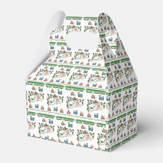 Gable Favor Box Weihnachten Geschenkschachtel (Vorderseite)