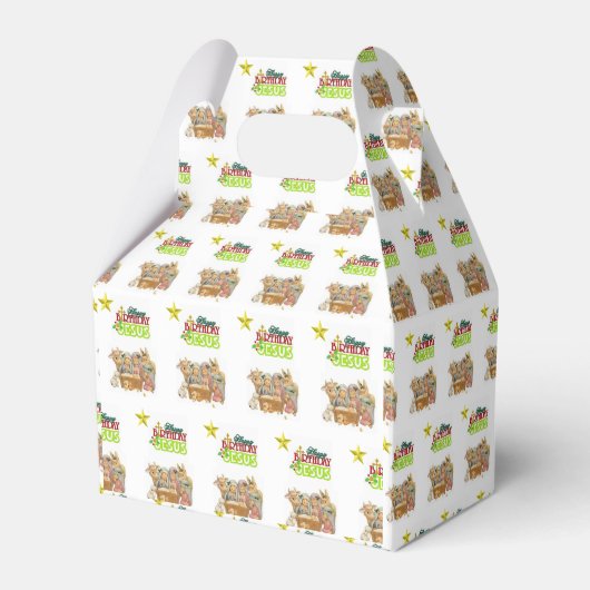 Gable Favor Box Weihnachten Geschenkschachtel (Vorderseite)