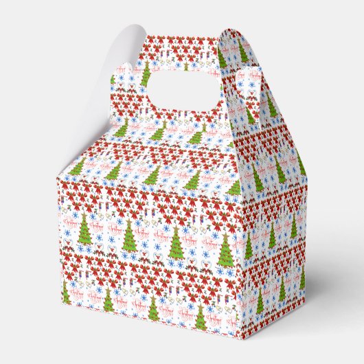 Gable Favor Box Weihnachten Geschenkschachtel (Rückseite)