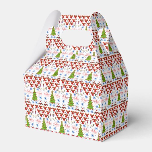 Gable Favor Box Weihnachten Geschenkschachtel (Vorderseite)