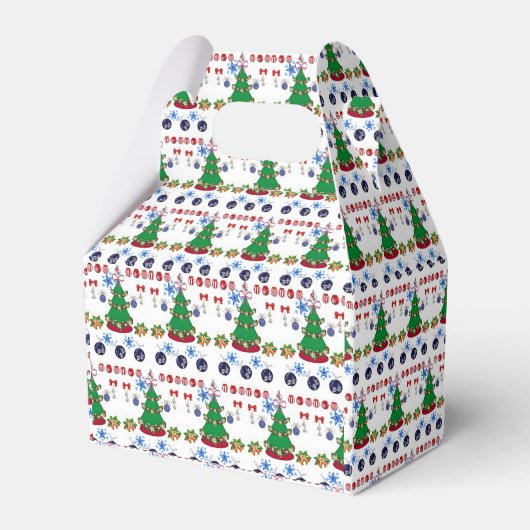 Gable Favor Box Weihnachten Geschenkschachtel (Vorderseite)