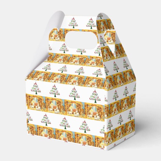 Gable Favor Box Weihnachten Geschenkschachtel (Vorderseite)