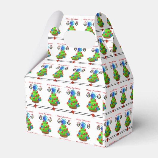Gable Favor Box Weihnachten Geschenkschachtel (Vorderseite)