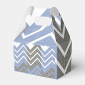 Gable Fevor Box Brown Blue und White Geschenkschachtel (Rückseite)