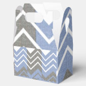 Gable Fevor Box Brown Blue und White Geschenkschachtel (Geöffnet)