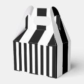 Gable Gevor Box Streifen Schwarz und Weiß Geschenkschachtel (Rückseite)