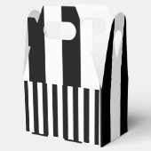 Gable Gevor Box Streifen Schwarz und Weiß Geschenkschachtel (Geöffnet)