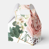 Gable Paper Bevorzugung Box Geometric Garden Rose  Geschenkschachtel (Rückseite)