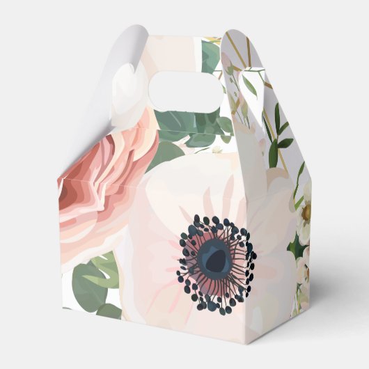 Gable Paper Bevorzugung Box Geometric Garden Rose  Geschenkschachtel (Vorderseite)