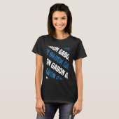 Gabon Camouflage Pattern Blue Camouflage T-Shirt (Vorne ganz)