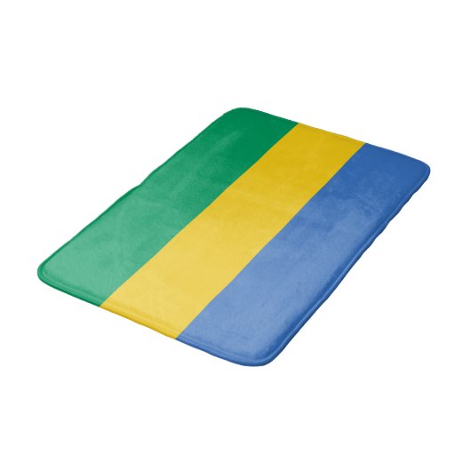 Gabon Flag Badematte (Schrägansicht)