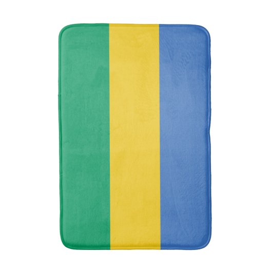 Gabon Flag Badematte (Vorderseite Vertikal)