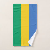 Gabon Flag Badhandtuch Set (Handtuch)