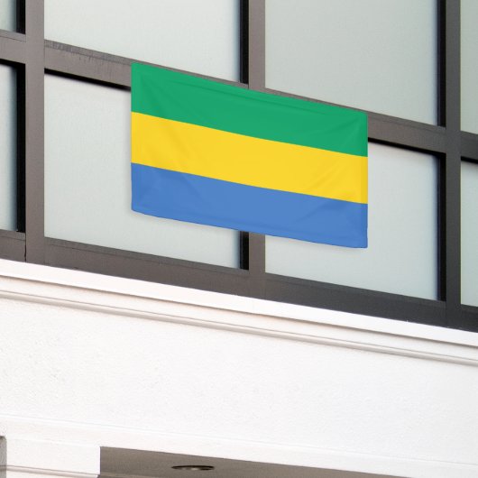 Gabon Flag Banner (Äußeres Gebäude)
