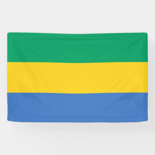 Gabon Flag Banner (Horizontal)
