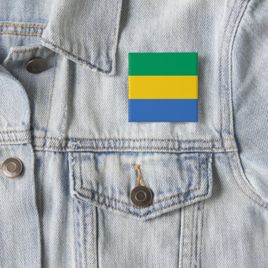 Gabon Flag Button (Beispiel)
