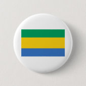 Gabon Flag Button (Vorderseite)