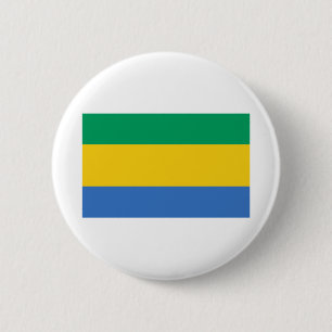 Gabon Flag Button