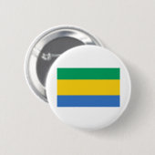 Gabon Flag Button (Vorne & Hinten)