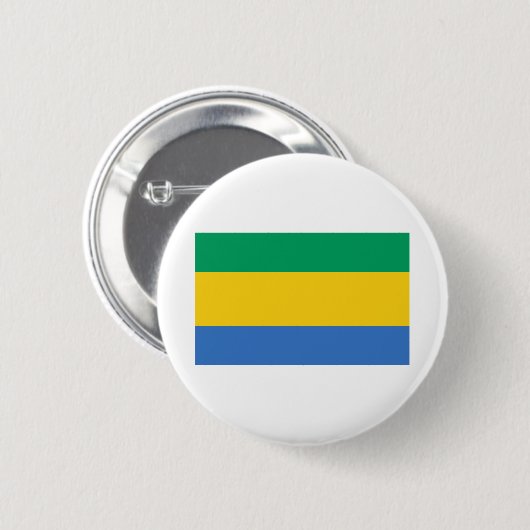 Gabon Flag Button (Vorne & Hinten)