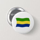 Gabon Flag Button (Vorne & Hinten)