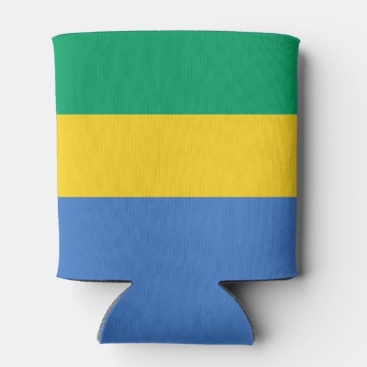 Gabon Flag Dosenkühler (Rückseite)