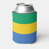Gabon Flag Dosenkühler (Kanne Rückseite)