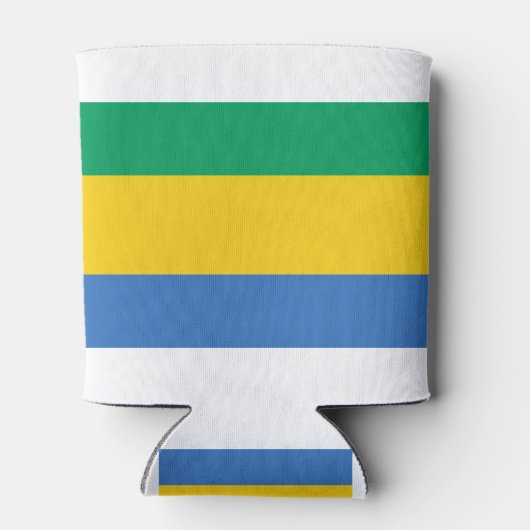 Gabon Flag Dosenkühler (Rückseite)
