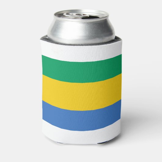 Gabon Flag Dosenkühler (Kanne Rückseite)