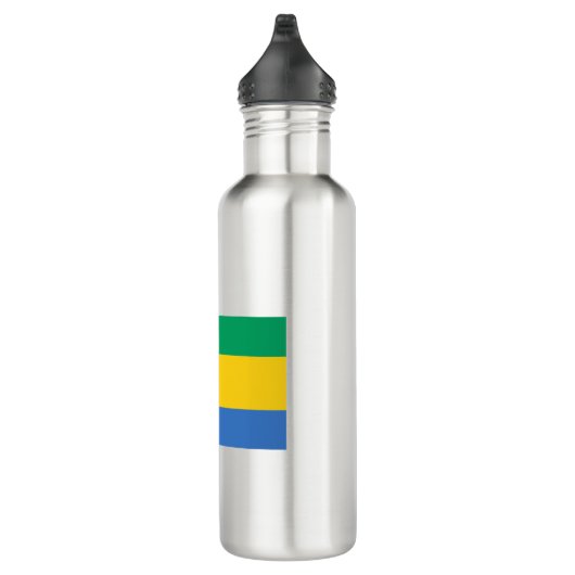 Gabon Flag Edelstahlflasche (Rechts)