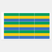 Gabon Flag Etiketten (Blatt)