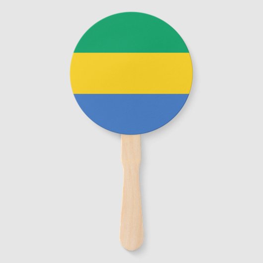 Gabon Flag Fächer (Rückseite)