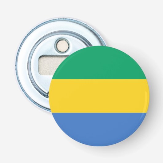 Gabon Flag Flaschenöffner (Vorderseite)